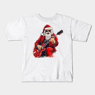 Guitar Santa Kids T-Shirt